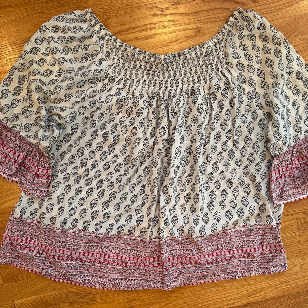 BeachLunchLounge Women's Smocked Top, 3x